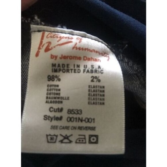 Mint CITIZENS OF HUMANITY MATERNITY Kelly Bootcut Dark Denim Belly Panel Sz 28 - Picture 5 of 6